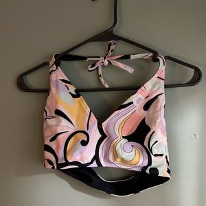 Colorful Abstract Halter Top